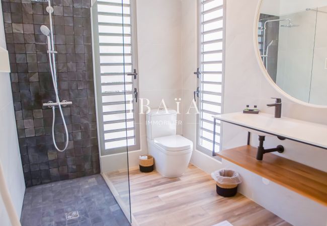 Bathroom with walk-in shower