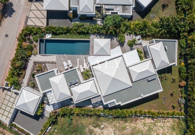 Luxury villa from above