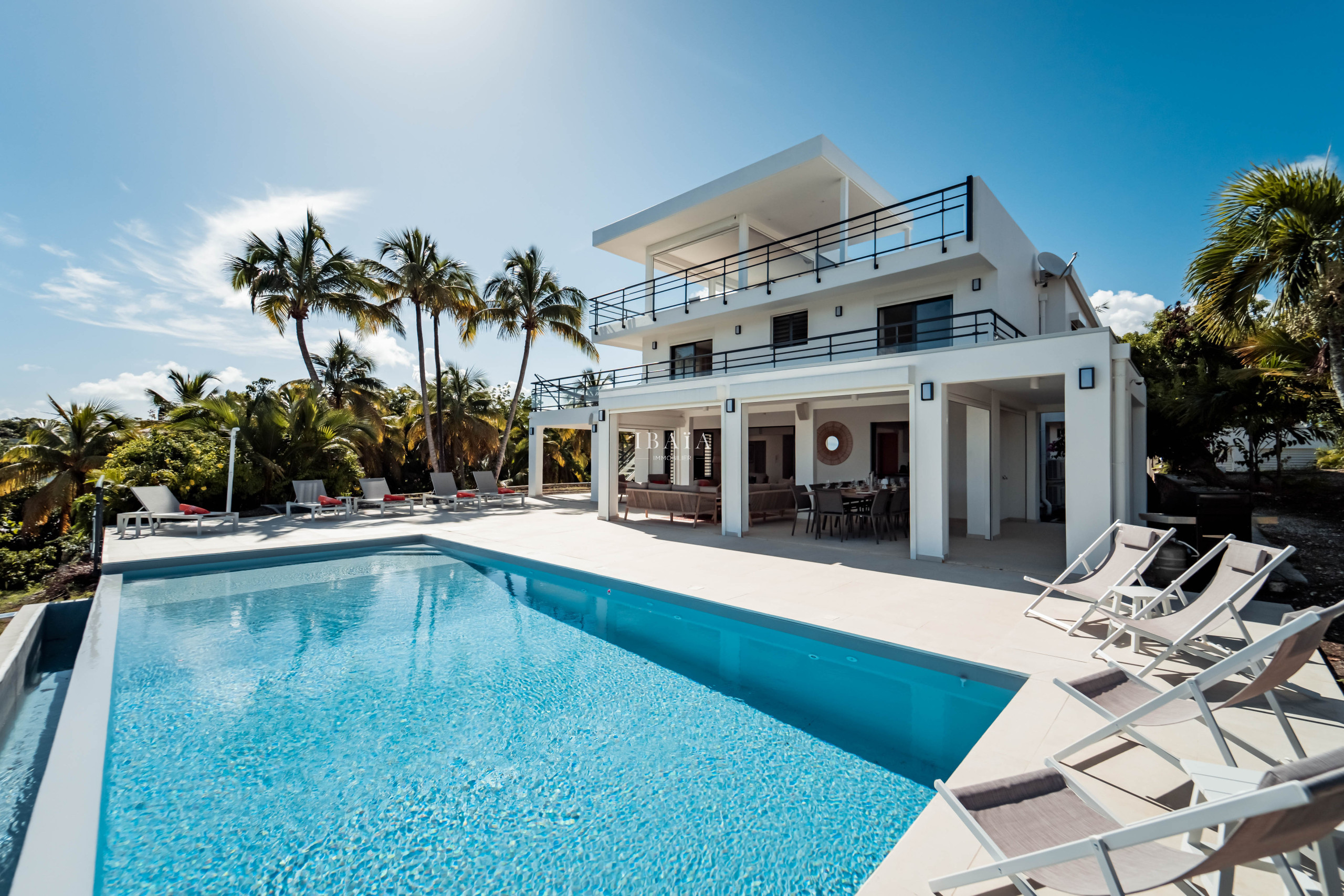 Villa Julia in Sainte-Anne with private pool and sea view