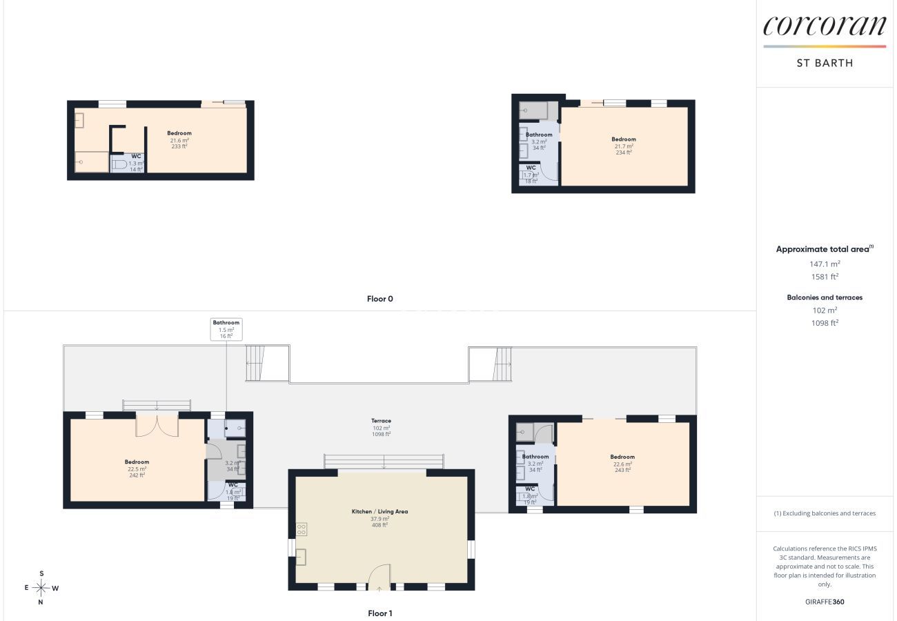 Villa in Saint Barthélemy - Villa Habitation St Louis (3 bedrooms)