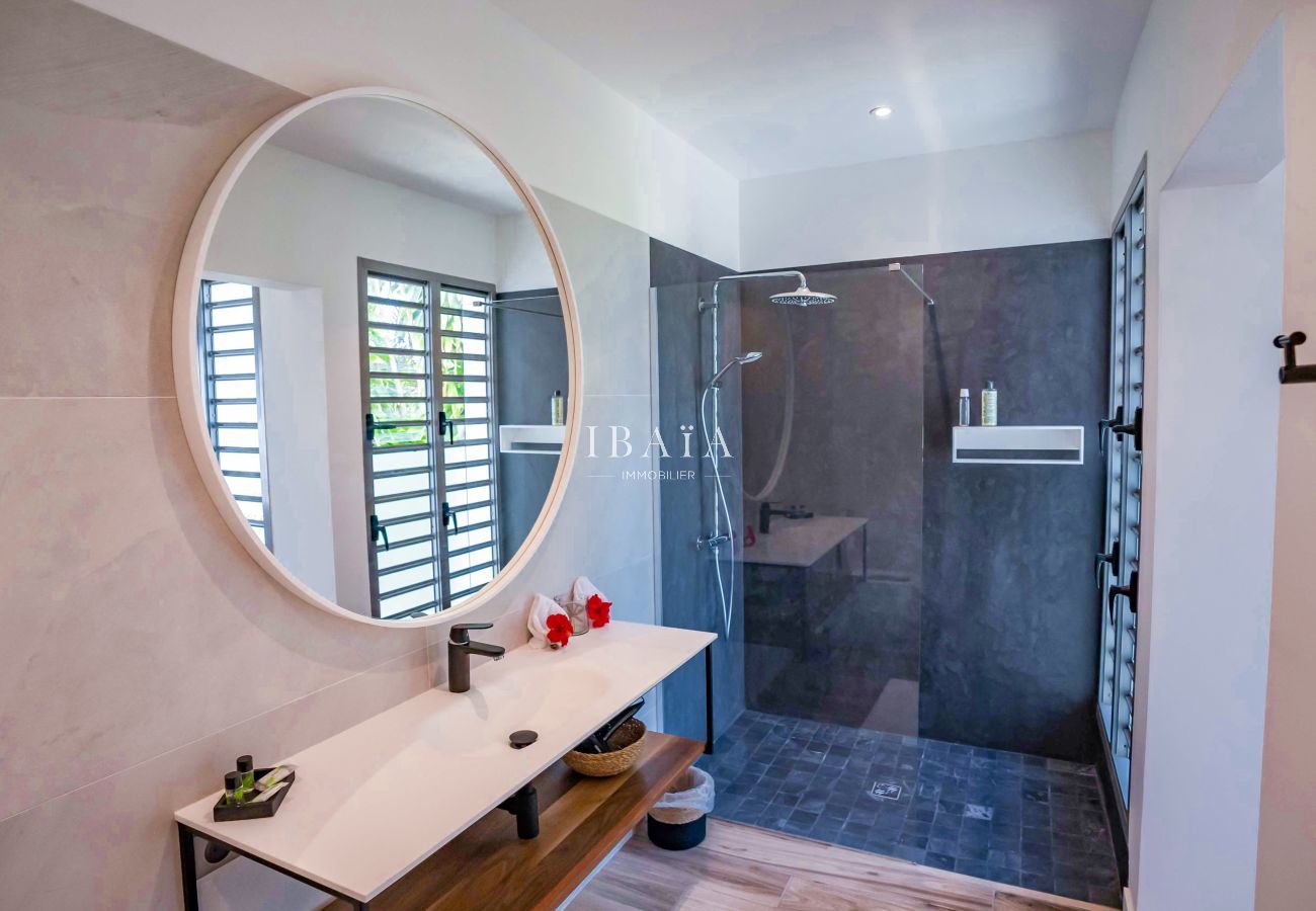Bathroom with walk-in shower