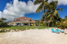 Tumbona y playa de arena blanca con acceso directo