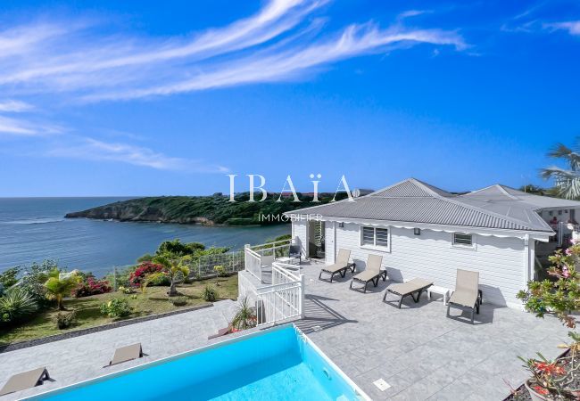 Terrasse et Piscine Villa Aya II avec vue sur l'océan